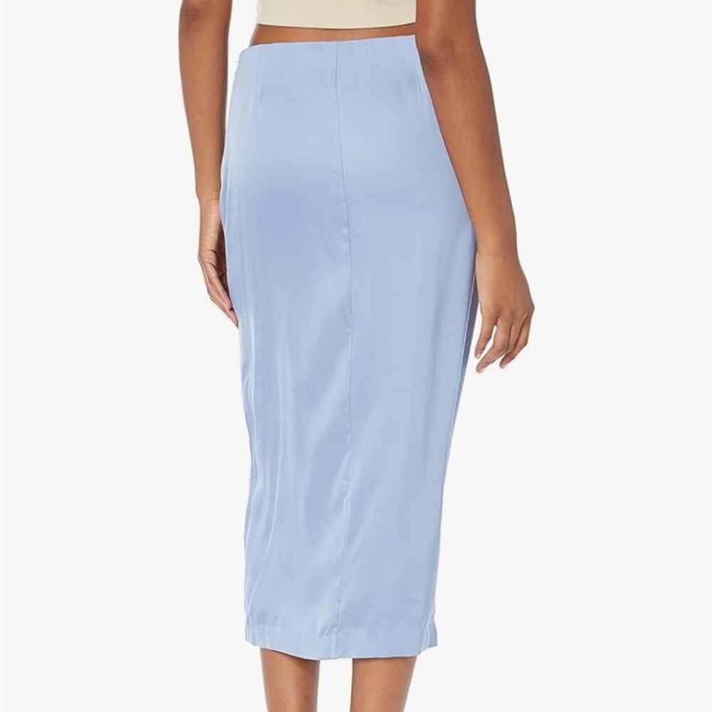 ASTR Robin Cutout Midi Skirt Blue Size Medium - Picture 2 of 9